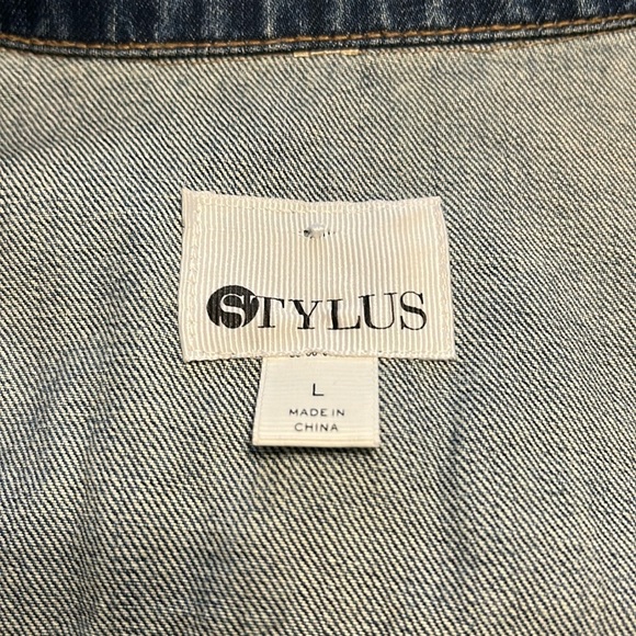 Stylus Blue Denim Jacket excellent condition Lg - Picture 12 of 13